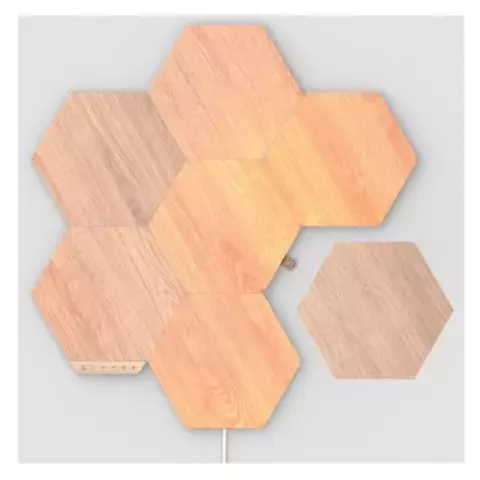 Nanoleaf Elements Wood Look Hexagons – NL52K7002HB7PK – Bild 1