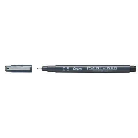 Pentel Pointliner Fineliner 0.5 mm Schwarz – Bild 1