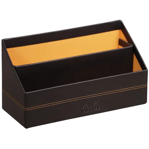 Bureauladebox, 2 vakken, zwart – afbeelding 1