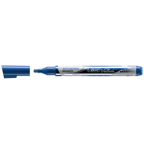 Whiteboardmarker Bic Velleda liquid rond medium blauw – afbeelding 1