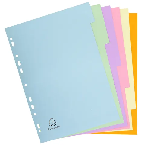 EXACOMPTA Karton-Register, DIN A4, 12-teilig – 1612E – Bild 1