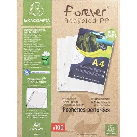 EXACOMPTA Prospekthülle Forever, DIN A4, PP, genarbt – Bild 1