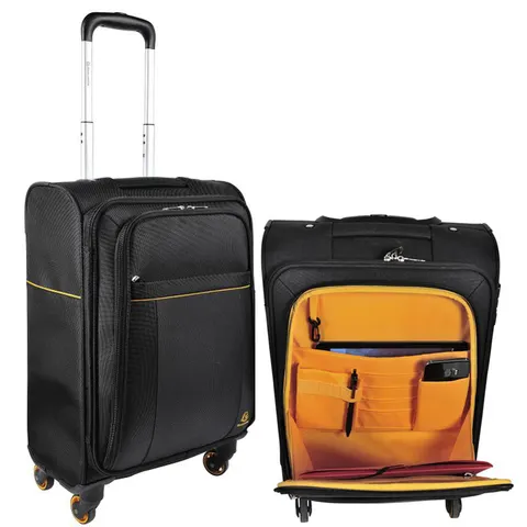 EXACOMPTA Reisetrolley EXACTIVE, Polyester, schwarz – Bild 1