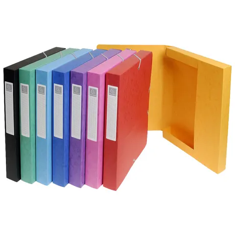 Elastobox Exacompta A4 25mm 600gr assorti – afbeelding 1
