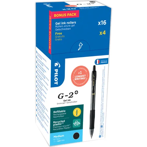 Gelschrijver PILOT BL-G2-7 medium blauw 16+4 gratis – afbeelding 1