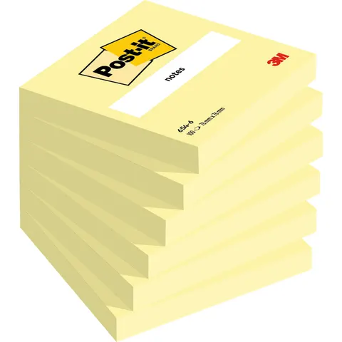 Memoblok Post-it 659 102x152mm geel – afbeelding 1