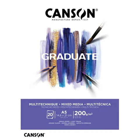 Canson Graduate Kunstpapier 20 vel – C400110376 – afbeelding 1