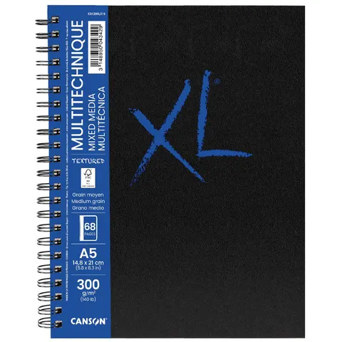 CANSON schetsboek XL mixed media getextureerd A4 – afbeelding 1