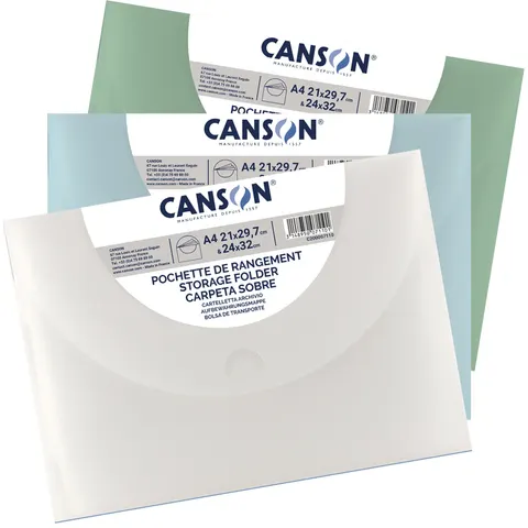 CANSON tekenmap, 370 x 470 mm, heldere kleuren – afbeelding 1