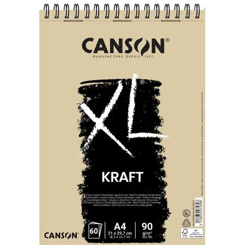 Canson schets en studie blok XL kraft - A3 – afbeelding 1