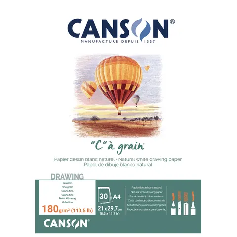 Canson Tekenblok 'C' à grain, Formaat A3, 224 g/m² – afbeelding 1
