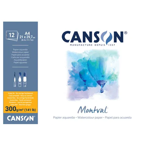 CANSON Montval aquarelblok A3, 30 vellen – afbeelding 1