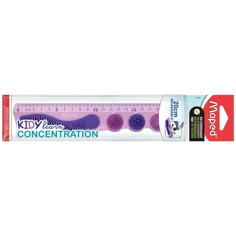 Liniaal Maped Kidy Learn Concentration 20cm paars – afbeelding 1