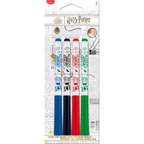 Maped Whiteboard-Marker HARRY POTTER, 4er Blister – Bild 1