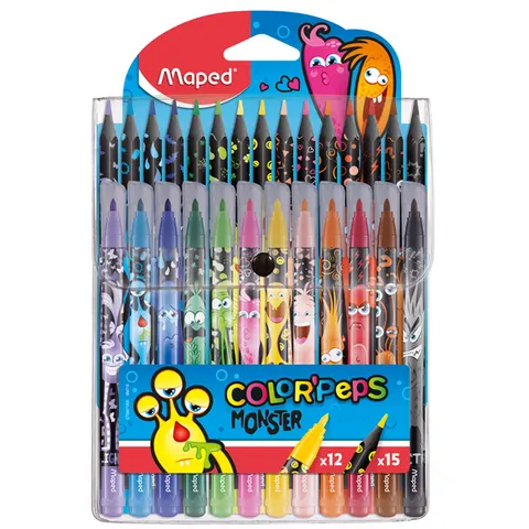 Maped Zeichenset COLOR, PEPS MONSTER, 27er Etui – Bild 1