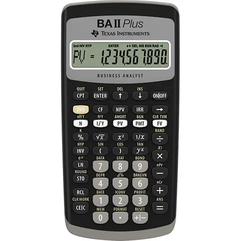 TEXAS INSTRUMENTS Finanzrechner TI-BA II Plus – Bild 1