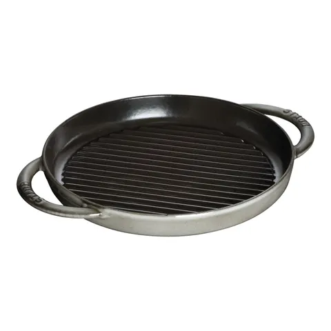 Staub Grillpfanne 26 cm graphitfarbig mit zwei Griffen – Bild 1