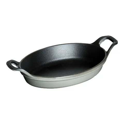 Staub Back- und Servierplatte 250 ml oval Graphit – Bild 1