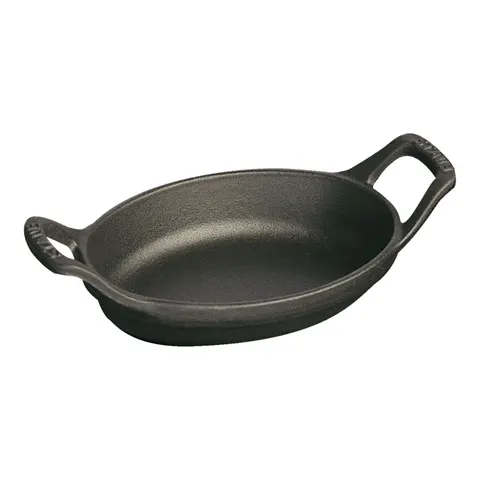 Staub Back- und Servierplatte 250 ml oval schwarz – Bild 1