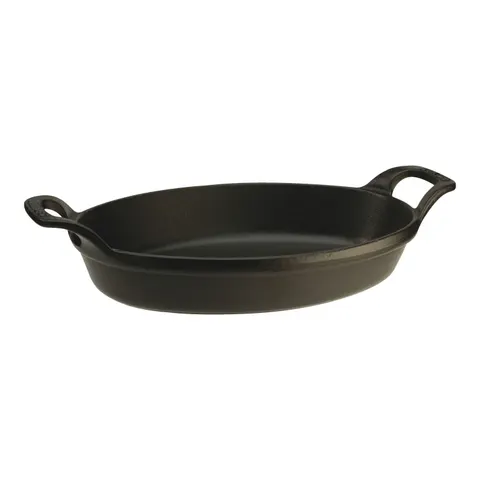 Staub Back- und Servierplatte 700 ml oval schwarz – Bild 1