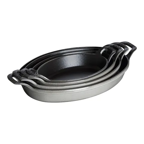Staub Back- und Servierplatte 1 l oval Graphit – Bild 1
