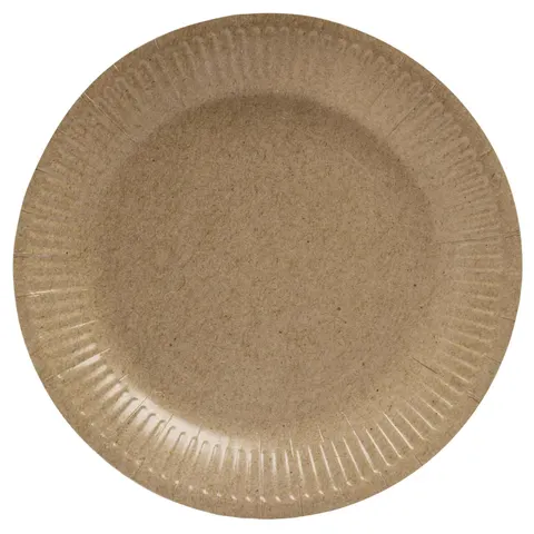 PROnappe Pappteller, braun 23 cm – Bild 1