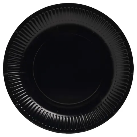 PROnappe Pappteller, schwarz 23 cm – Bild 1