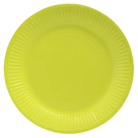 PROnappe Pappteller, kiwigrün 23 cm – Bild 1