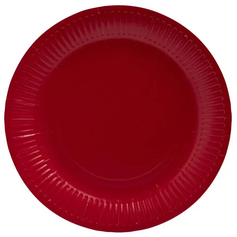 PROnappe Pappteller, rot 23 cm – Bild 1