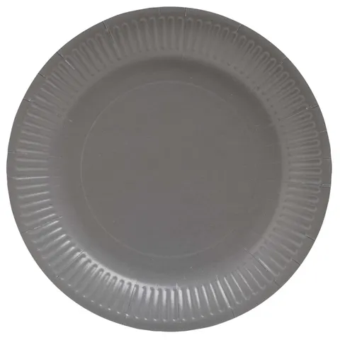 PROnappe Pappteller, grau 23 cm – Bild 1