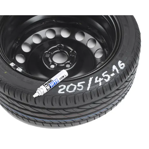 Viltstift Pentel 100W rond 4mm wit – afbeelding 1