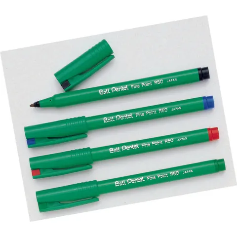 Rollerpen Pentel R50 medium zwart – afbeelding 1