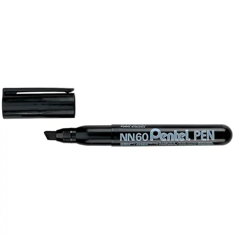 Pentel Permanent-Marker GREEN-LABEL NN60, schwarz – Bild 1
