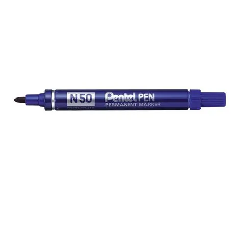 Pentel Permanent-Marker N50, blau, Rundspitze – Bild 1