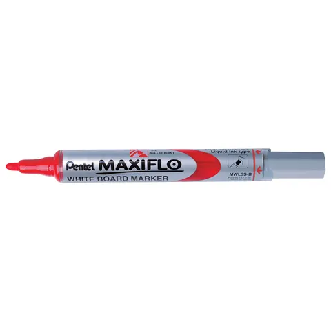 Pentel Maxiflo Wb.Pen Dun MWL5S Rood – afbeelding 1