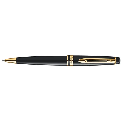 Balpen Waterman Expert black lacquer GT medium – afbeelding 1
