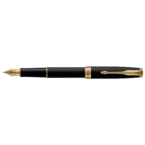 Vulpen Parker Sonnet matte black lacquer GT medium – afbeelding 1