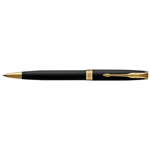 Balpen Parker Sonnet matte black lacquer GT medium – afbeelding 1