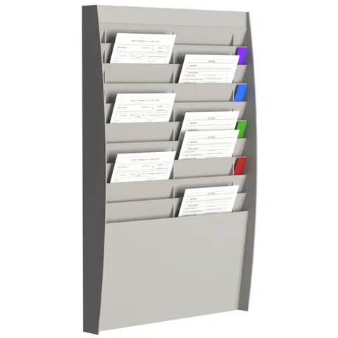 PAPERFLOW Sortiertafel DIN A4 20-Fach grau – Bild 1