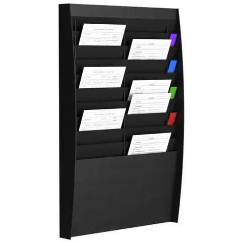 PAPERFLOW Sortiertafel DIN A4 20-Fach schwarz – Bild 1