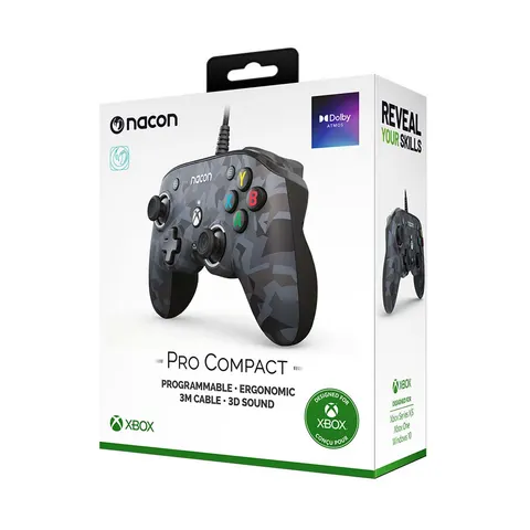 Nacon Pro Compact Official Bedrade Controller - Xbox Series X|S - Grijs – afbeelding 1