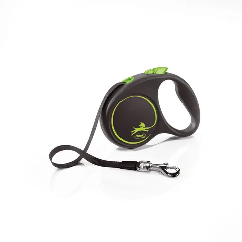 Flexi Sangle Black Design vert S, 5 m, 15 kg – image 1