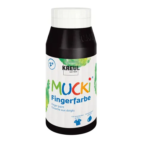 KREUL Fingerfarbe750 ml schwarz – Bild 1