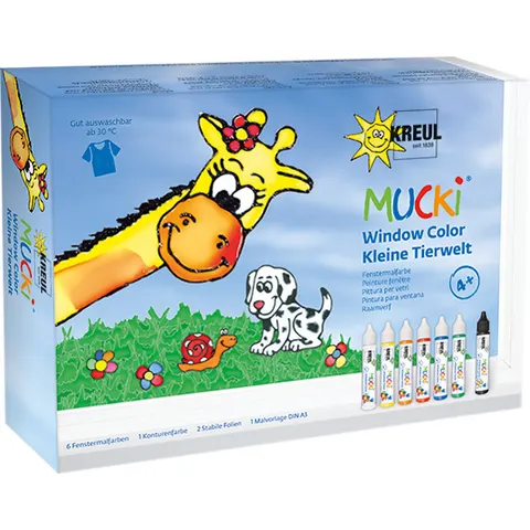 KREUL Window Color Pen , MUCKI, , 7er-Set – Bild 1
