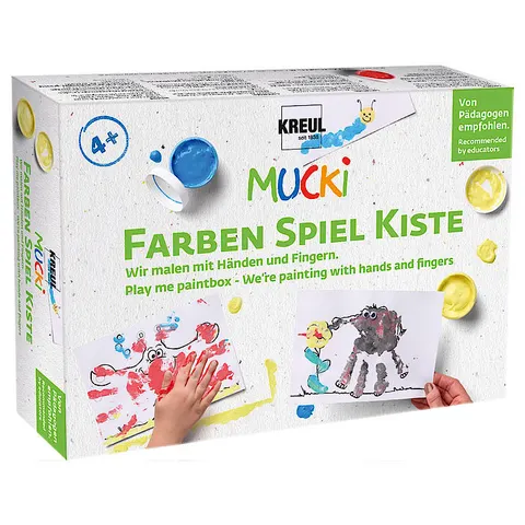 KREUL Fingerfarbe , MUCKI, 5 x 50 ml Set – bunt – Bild 1
