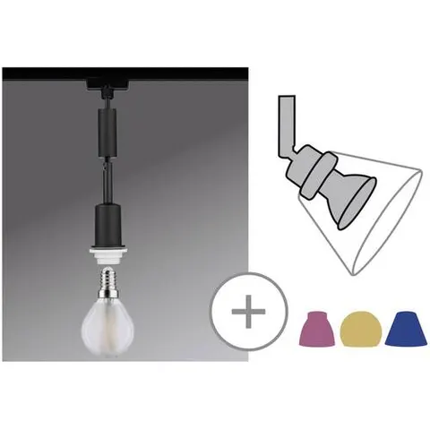 PAULMANN PLM 96912 - URail pendant light DecoSystems basic, E14, max. 20 W, dimmable – image 1