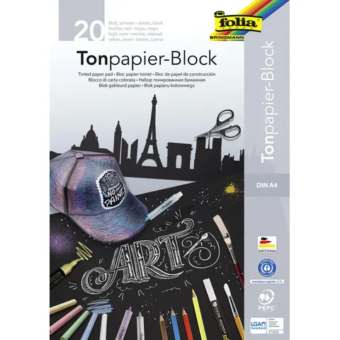 folia Zeichenblock DIN A4 20 Blatt – 039603 – Bild 1