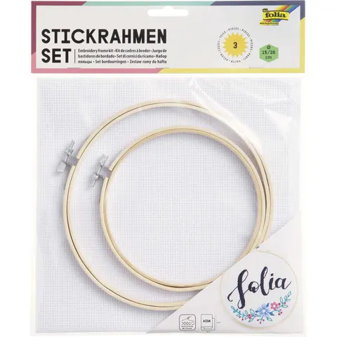 folia Stickrahmen Set, 3-teilig – Bild 1