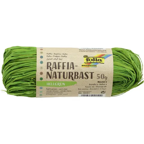 folia Raffia-Naturbast hellgrün – Bild 1
