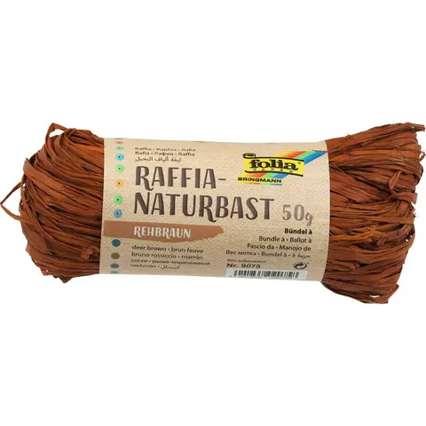 folia Raffia-Naturbast rehbraun – Bild 1